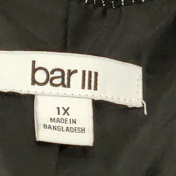 Bar III Trendy Plus Size Striped Blazer - Picture 8 of 10